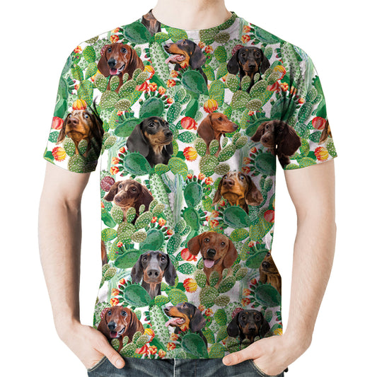 Teckel - T-Shirt Hawaïen V4