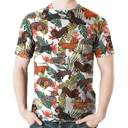 Teckel - T-Shirt Hawaïen V5