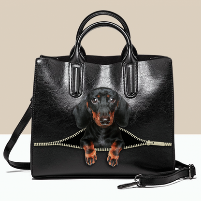 Dachshund Luxury Handbag V5