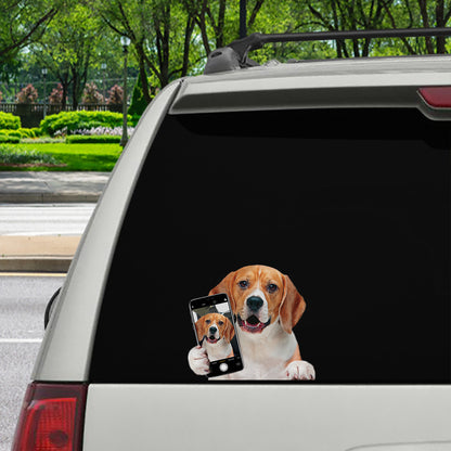 Do You Like My Selfie – Beagle Auto-/Tür-/Kühlschrank-/Laptop-Aufkleber V1
