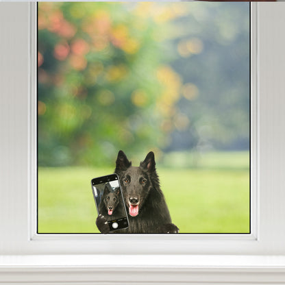 Magst du mein Selfie – Belgischer Schäferhund-Auto-/Tür-/Kühlschrank-/Laptop-Aufkleber V1