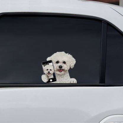 Do You Like My Selfie - Bichon Frise Car/ Door/ Fridge/ Laptop Sticker V1