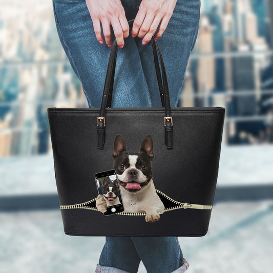 Do You Like My Selfie - Boston Terrier Tote Bag V1