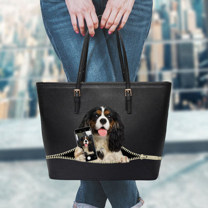 Aimez-vous mon selfie - Sac fourre-tout Cavalier King Charles Spaniel V1