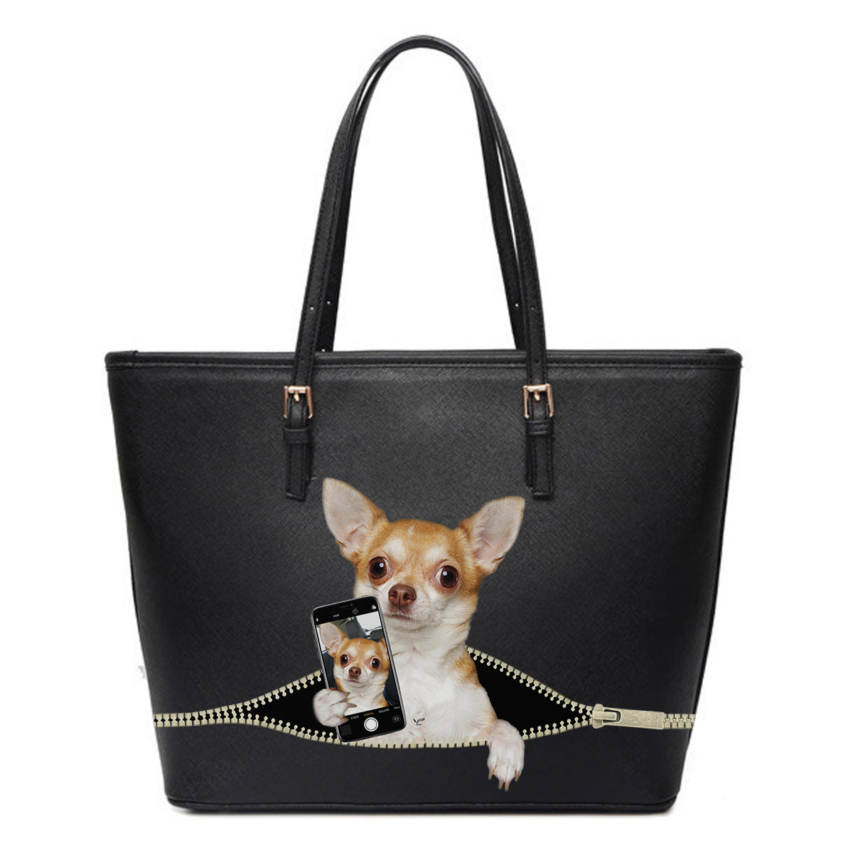 Aimez-vous mon selfie - Sac fourre-tout Chihuahua V1