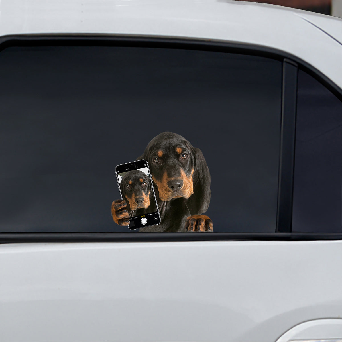 Do You Like My Selfie – Coonhound Auto-/Tür-/Kühlschrank-/Laptop-Aufkleber V1