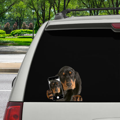 Aimez-vous mon selfie - Coonhound Autocollant de voiture/porte/réfrigérateur/ordinateur portable V1