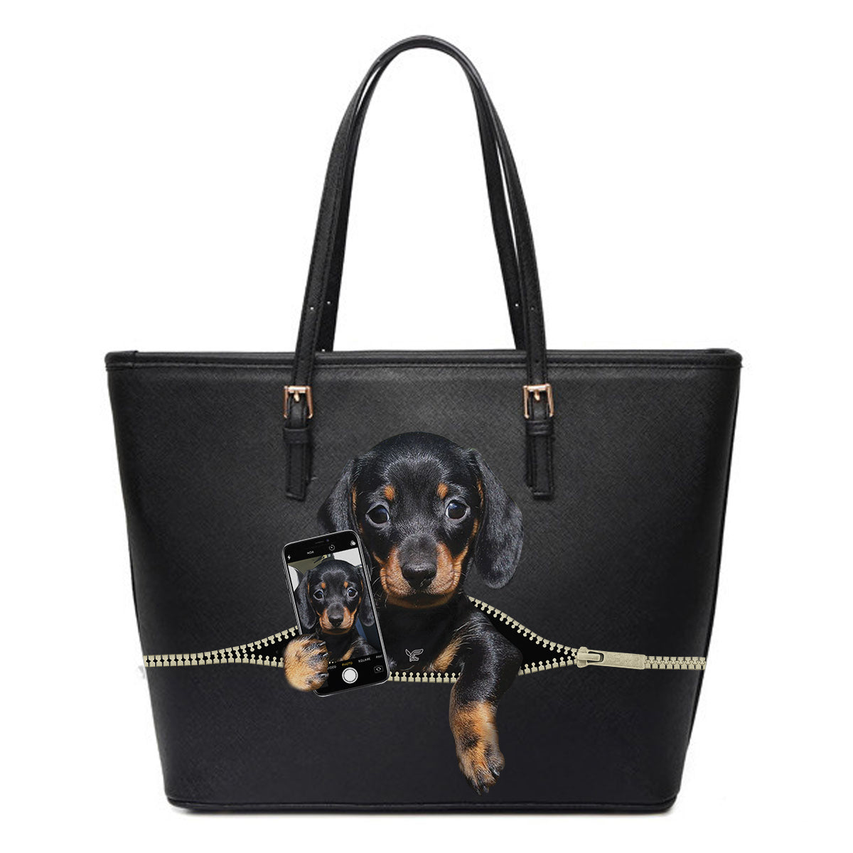 Do You Like My Selfie - Dachshund Tote Bag V1