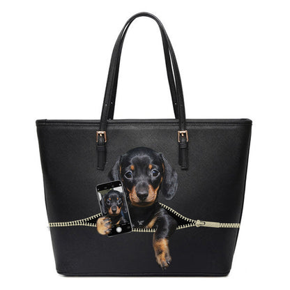 Do You Like My Selfie - Dachshund Tote Bag V1