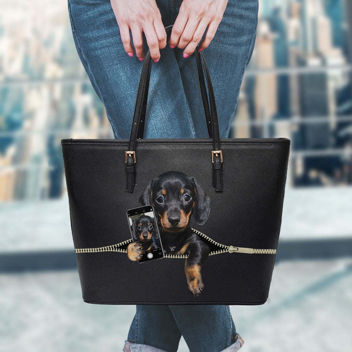 Do You Like My Selfie - Dachshund Tote Bag V1