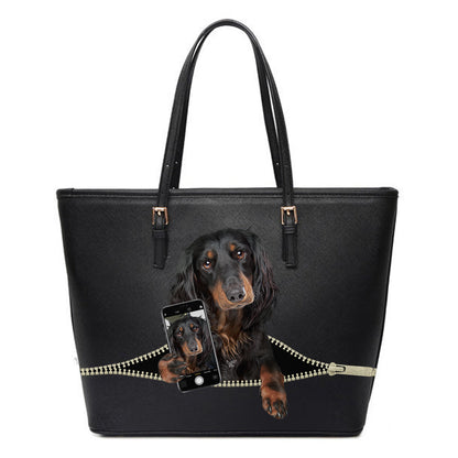 Do You Like My Selfie - Dachshund Tote Bag V2