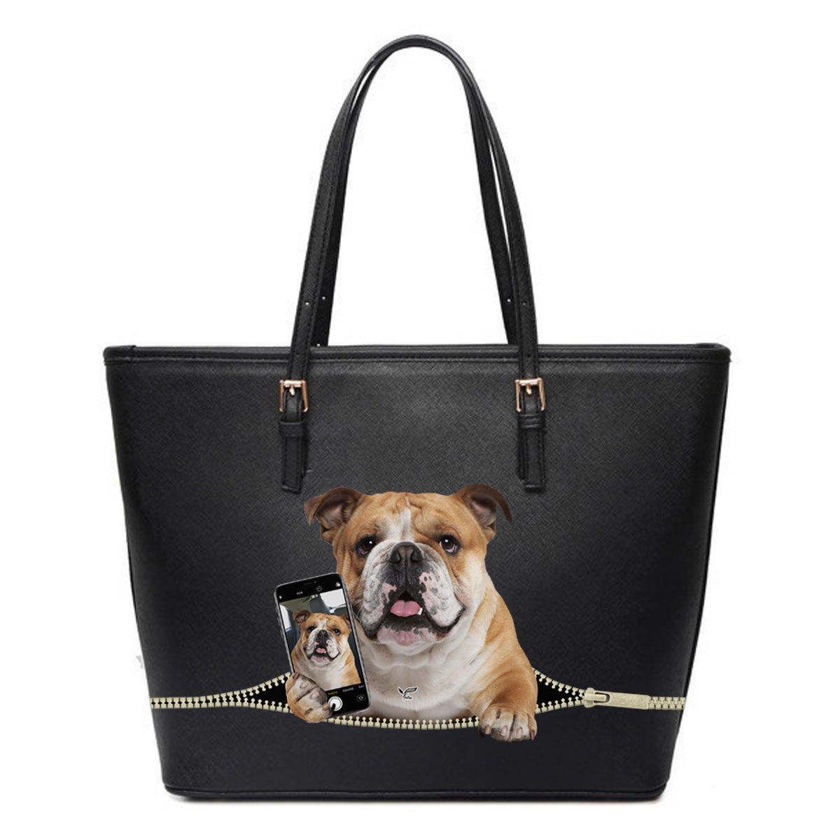 Do You Like My Selfie - English Bulldog Tote Bag V1