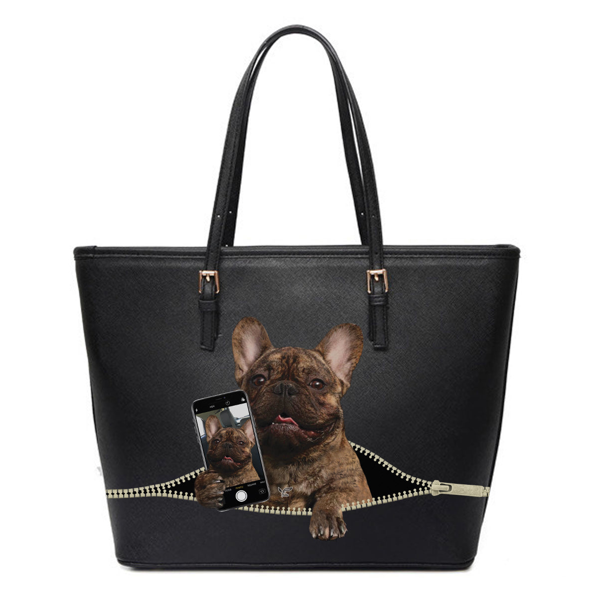 Do You Like My Selfie - French Bulldog Tote Bag V1