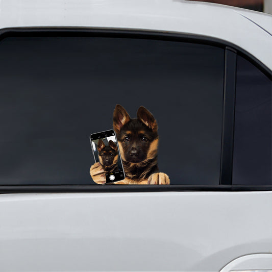 Magst du mein Selfie – Deutscher Schäferhund Auto-/Tür-/Kühlschrank-/Laptop-Aufkleber V1