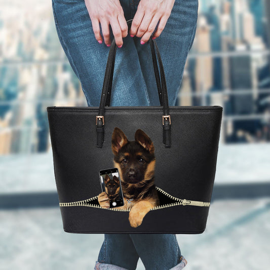 Gefällt dir mein Selfie - Deutscher Schäferhund Einkaufstasche V1