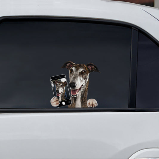 Aimez-vous mon selfie - Autocollant Greyhound pour voiture/porte/réfrigérateur/ordinateur portable V1