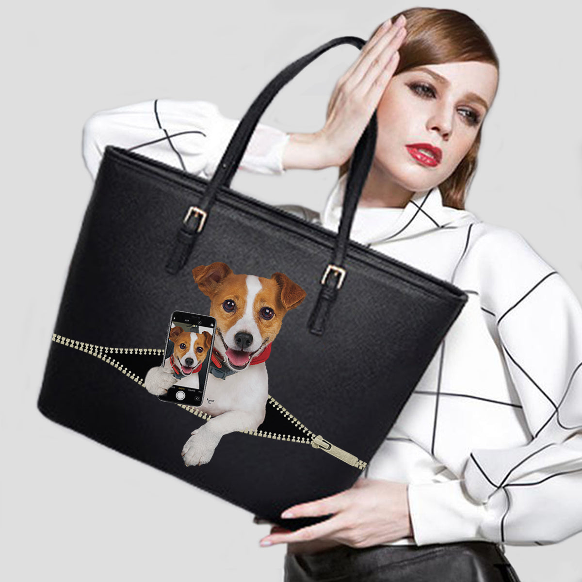 Do You Like My Selfie - Jack Russell Terrier Tote Bag V1