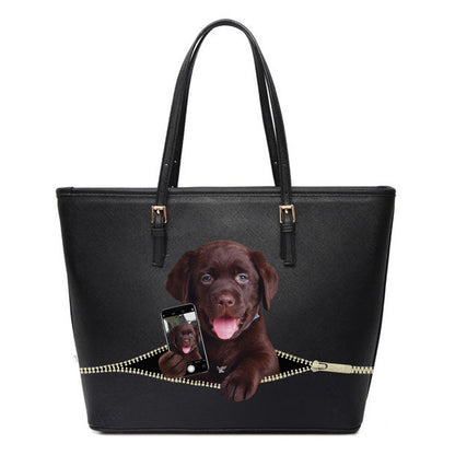 Aimez-vous mon selfie - Sac fourre-tout Labrador V1