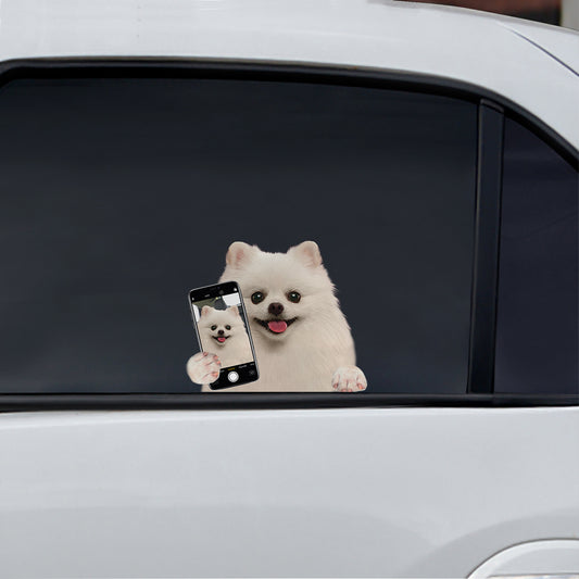 Magst du mein Selfie – Pomeranian Auto-/Tür-/Kühlschrank-/Laptop-Aufkleber V1