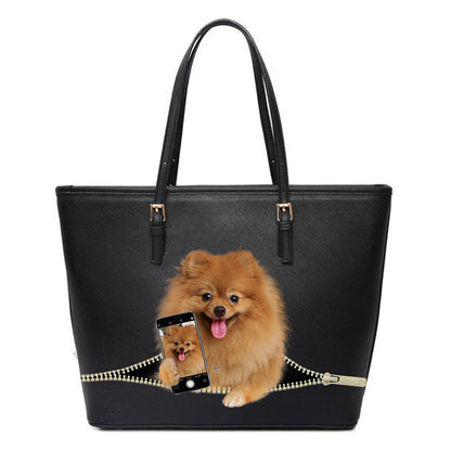 Do You Like My Selfie - Pomeranian Tote Bag V2