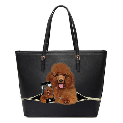 Do You Like My Selfie - Poodle Tote Bag V1