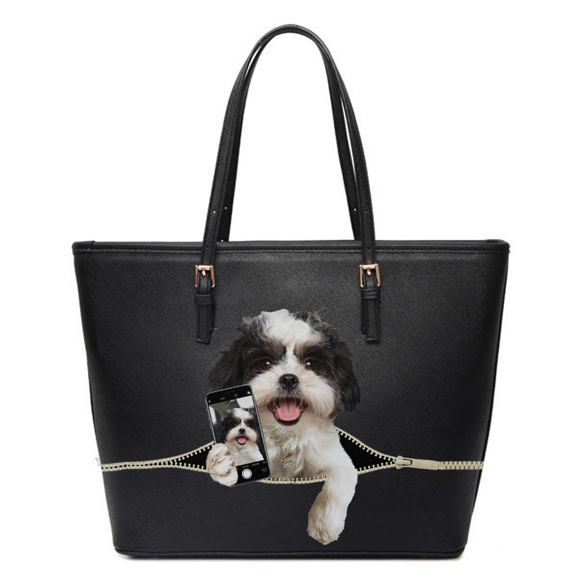 Aimez-vous mon selfie - Sac fourre-tout Shih Tzu V1