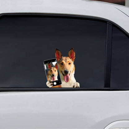 Do You Like My Selfie – Smooth Collie Auto-/Tür-/Kühlschrank-/Laptop-Aufkleber V1