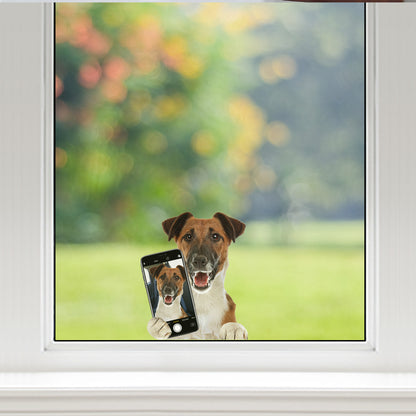 Do You Like My Selfie - Smooth Fox Terrier Car/ Door/ Fridge/ Laptop Sticker V1
