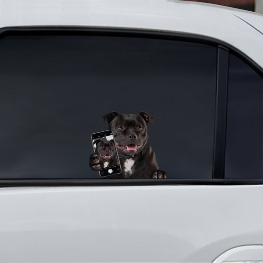 Do You Like My Selfie - Staffordshire Bull Terrier Car/ Door/ Fridge/ Laptop Sticker V1