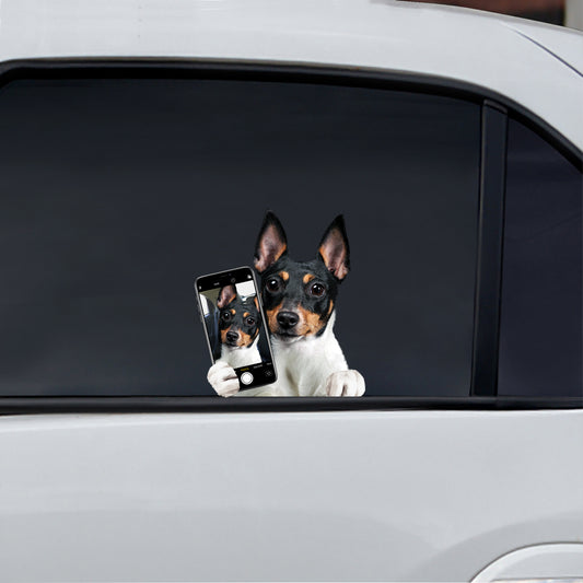 Do You Like My Selfie – Toy Fox Terrier Auto-/Tür-/Kühlschrank-/Laptop-Aufkleber V1