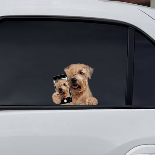 Aimez-vous mon selfie - Wheaten Terrier Voiture / Porte / Réfrigérateur / Autocollant pour ordinateur portable V1