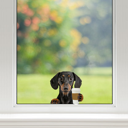 Good Morning - Dachshund Car/ Door/ Fridge/ Laptop Sticker V1