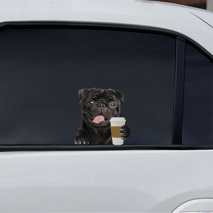 Good Morning - Pug Car/ Door/ Fridge/ Laptop Sticker V1