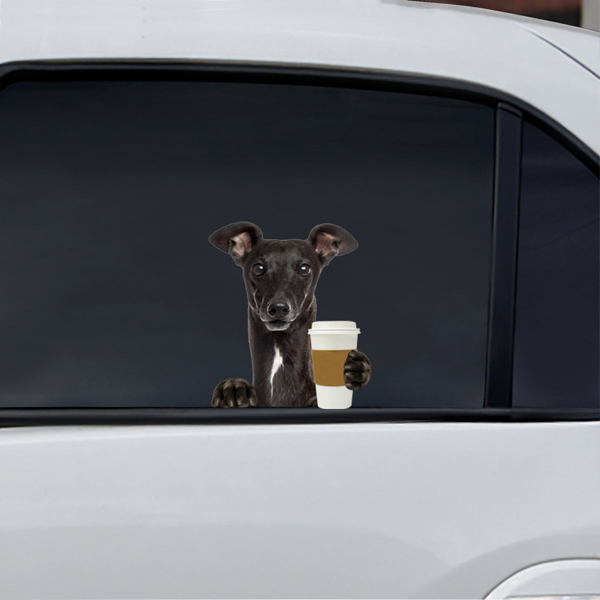 Good Morning - Greyhound Car/ Door/ Fridge/ Laptop Sticker V1