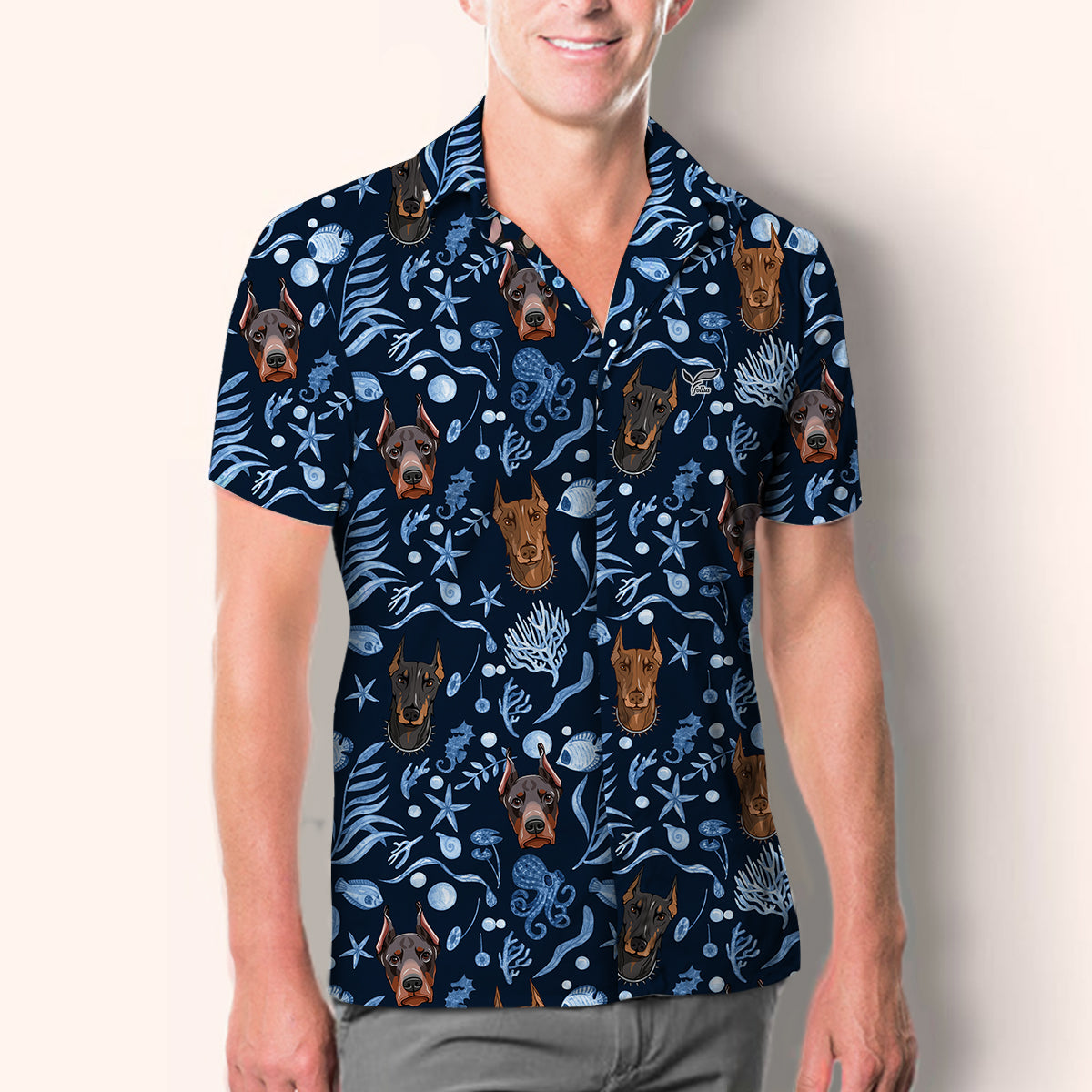 Dobermann Pinscher - Hawaiihemd V3
