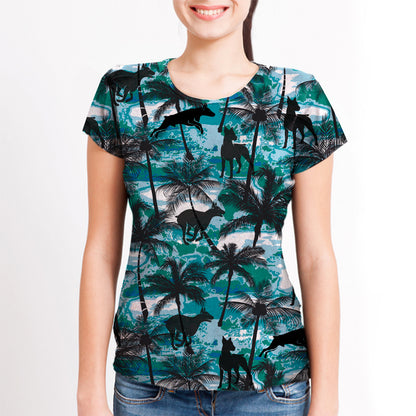 Doberman Pinscher - Hawaiian T-Shirt V1