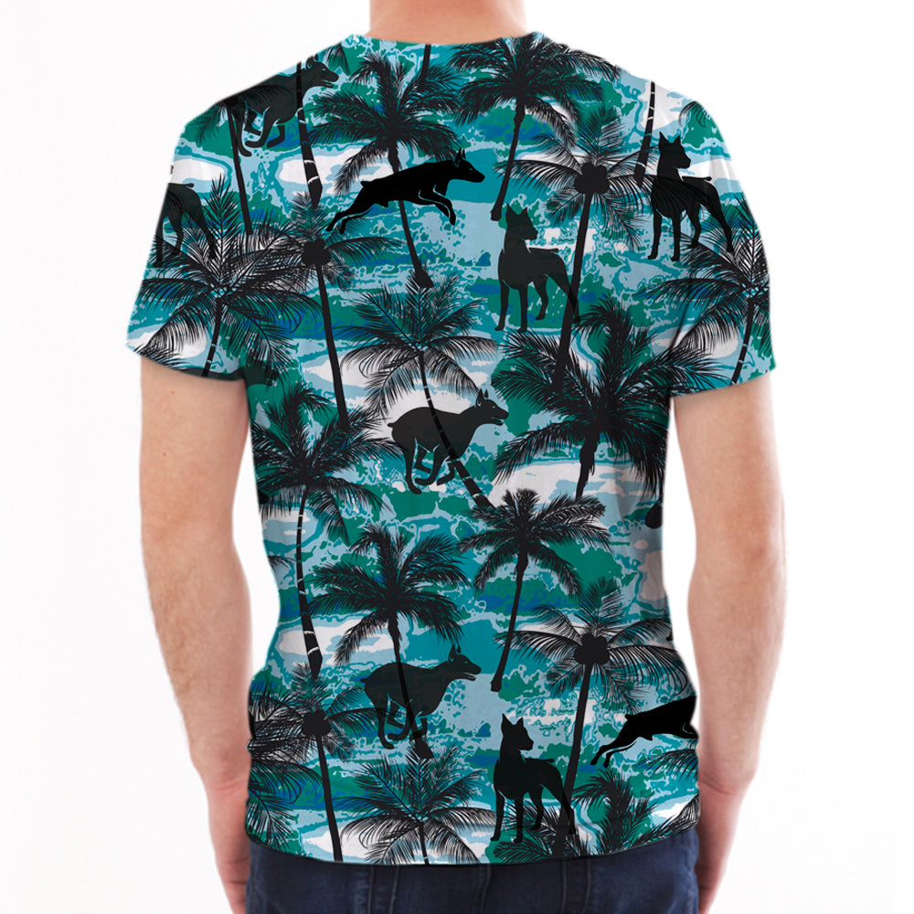 Doberman Pinscher - Hawaiian T-Shirt V1