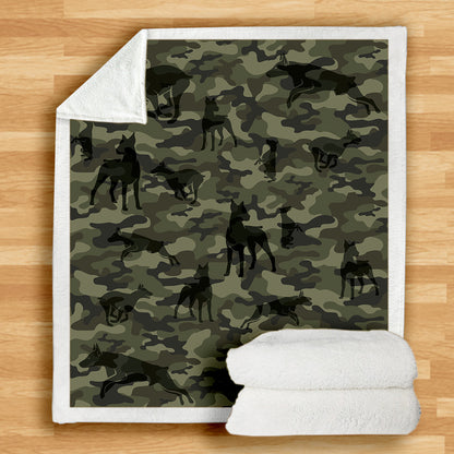Dobermann-Camouflage-Decke V1