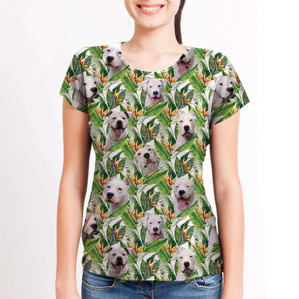 Dogo Argentino - T-Shirt Hawaïen V1