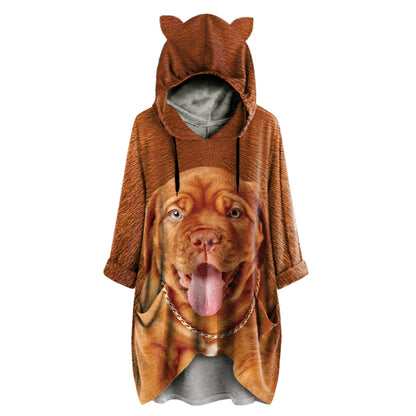 Dogue de Bordeaux Mom - Hoodie With Ears V1