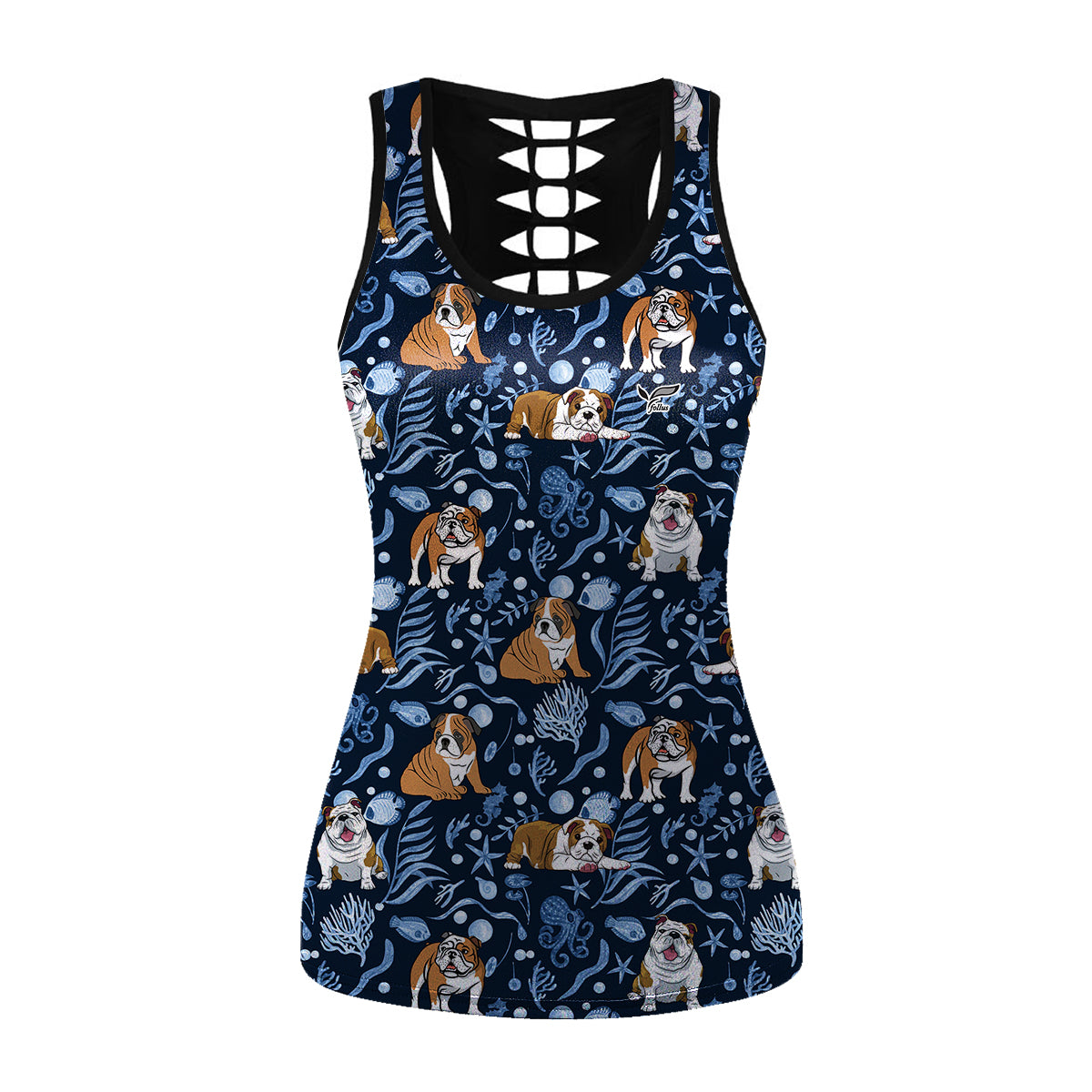 English Bulldog - Hawaiian Tank Top V4