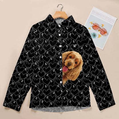 English Cocker Spaniel Will Steal Your Heart - Follus Women's Long-Sleeve Shirt