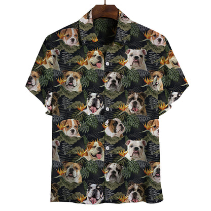 Englische Bulldogge - Hawaiihemd V2