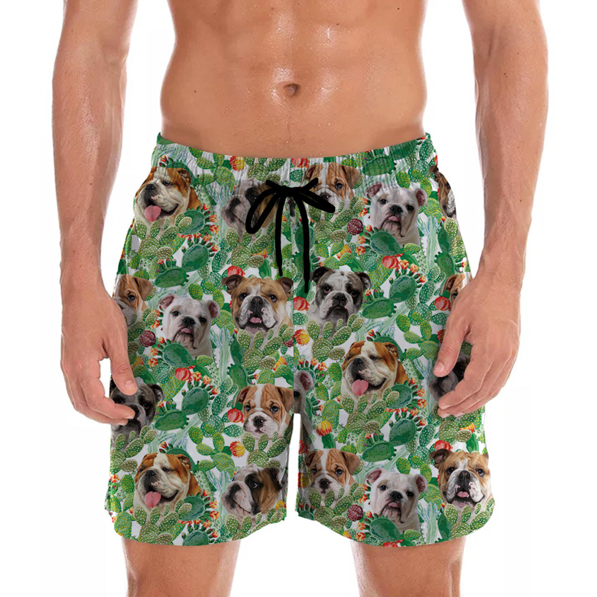 English Bulldog - Hawaiian Shorts V4