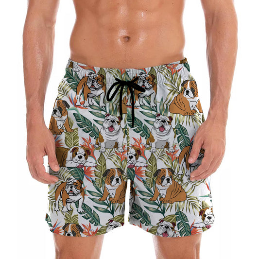Englische Bulldogge – Hawaii-Shorts V5