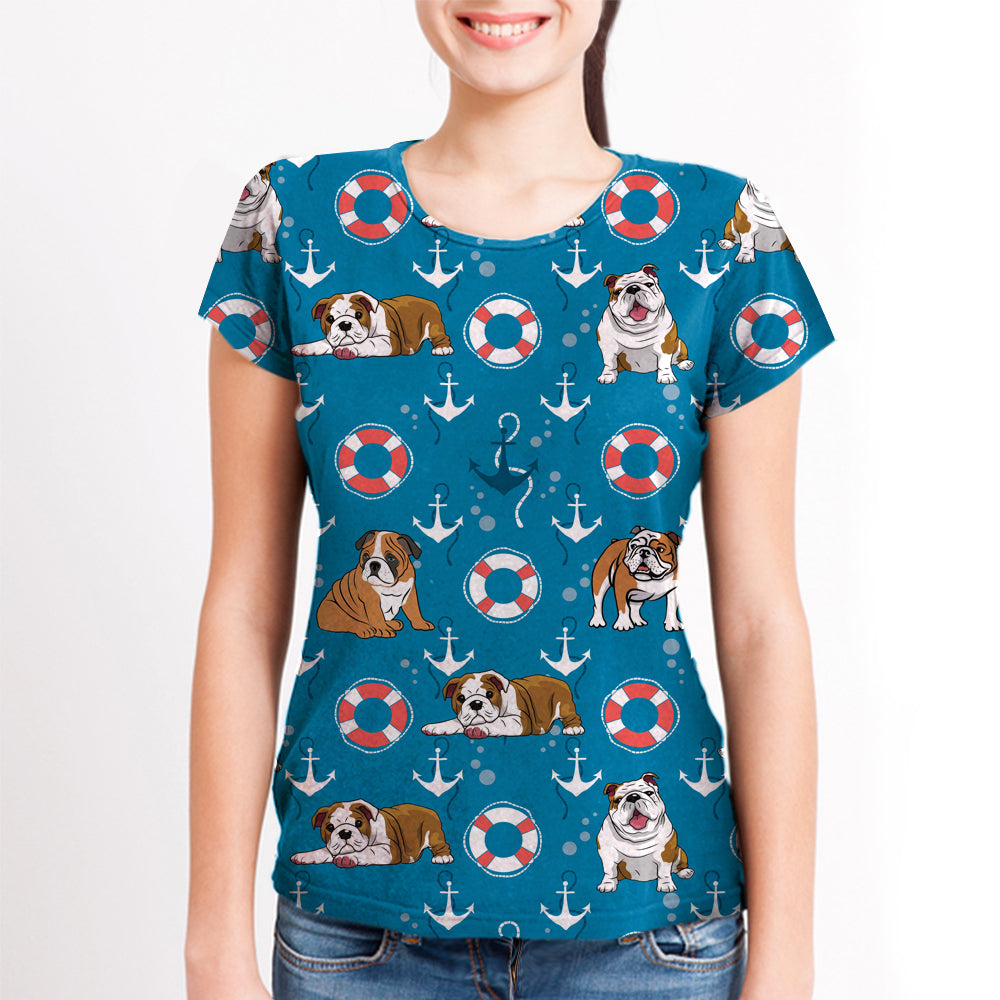 English Bulldog - Hawaiian T-Shirt V1