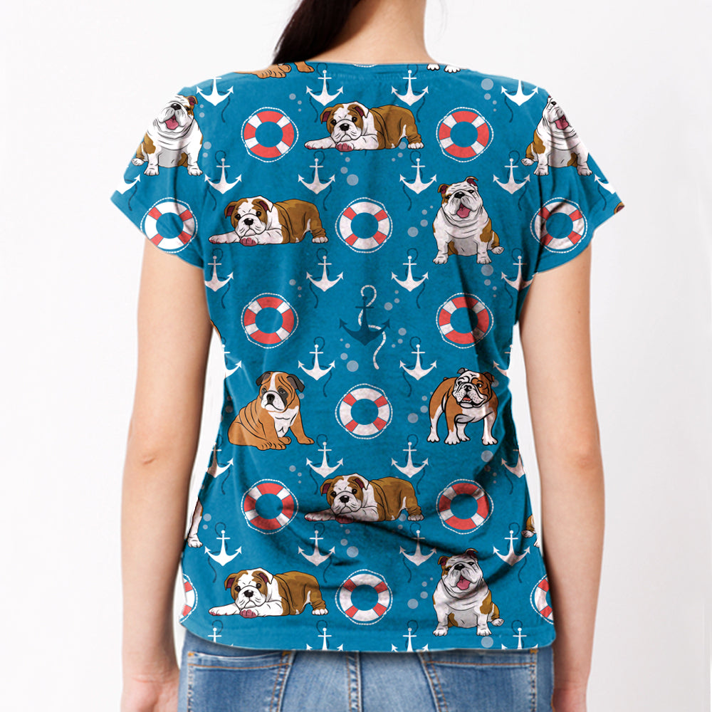 English Bulldog - Hawaiian T-Shirt V1