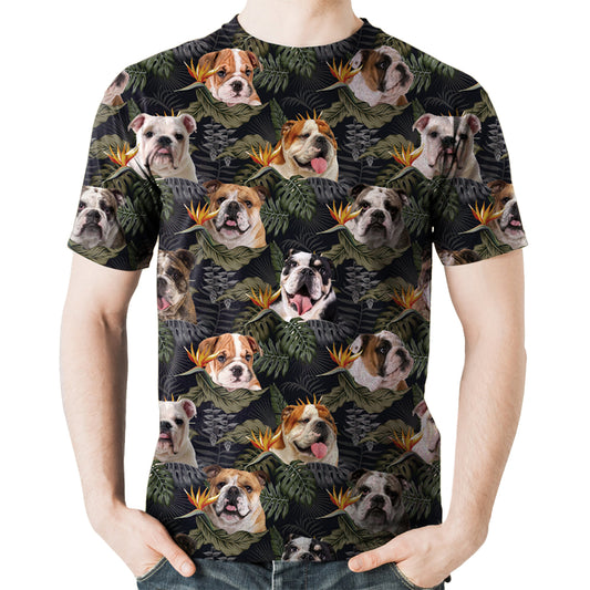 Englische Bulldogge - Hawaii-T-Shirt V2