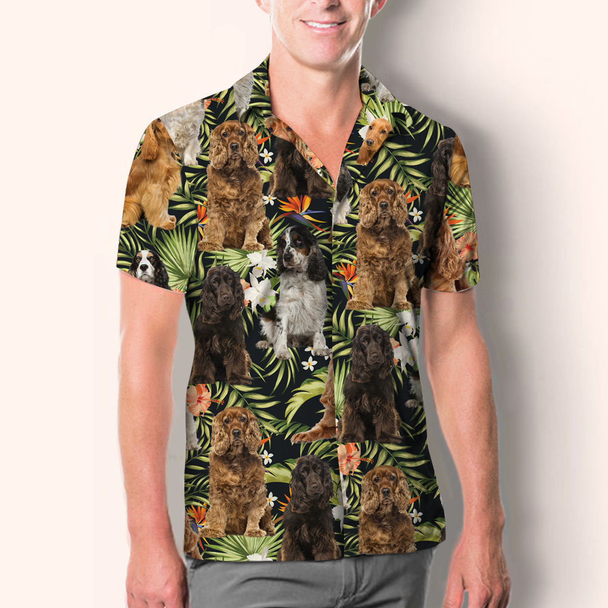 English Cocker Spaniel - Hawaiian Shirt V1