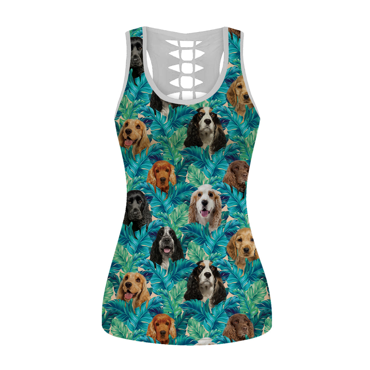 English Cocker Spaniel - Hawaiian Tank Top V3